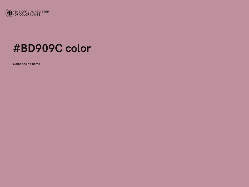 #BD909C color image