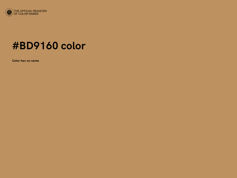 #BD9160 color image