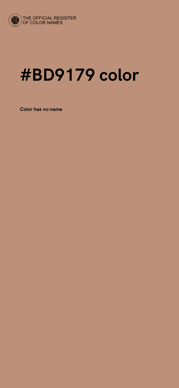 #BD9179 color image