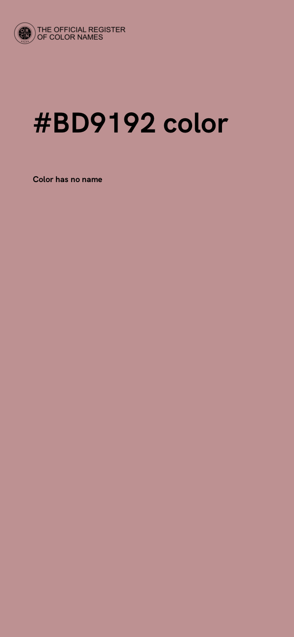 #BD9192 color image
