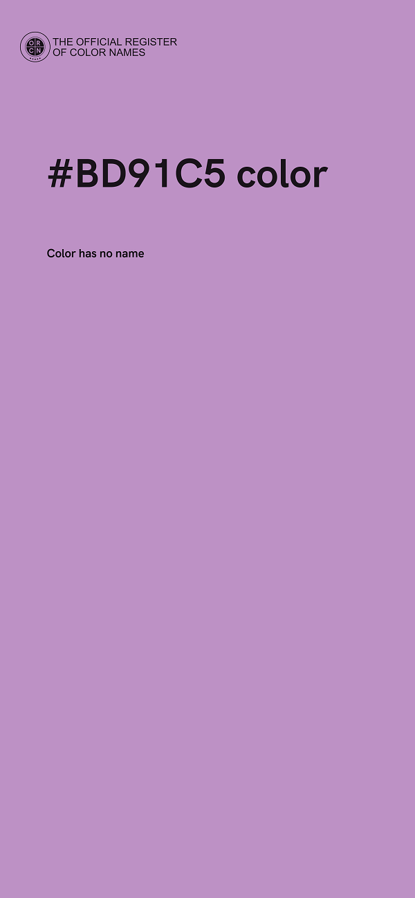 #BD91C5 color image