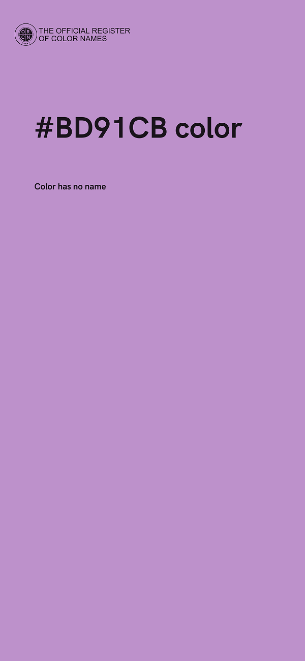 #BD91CB color image