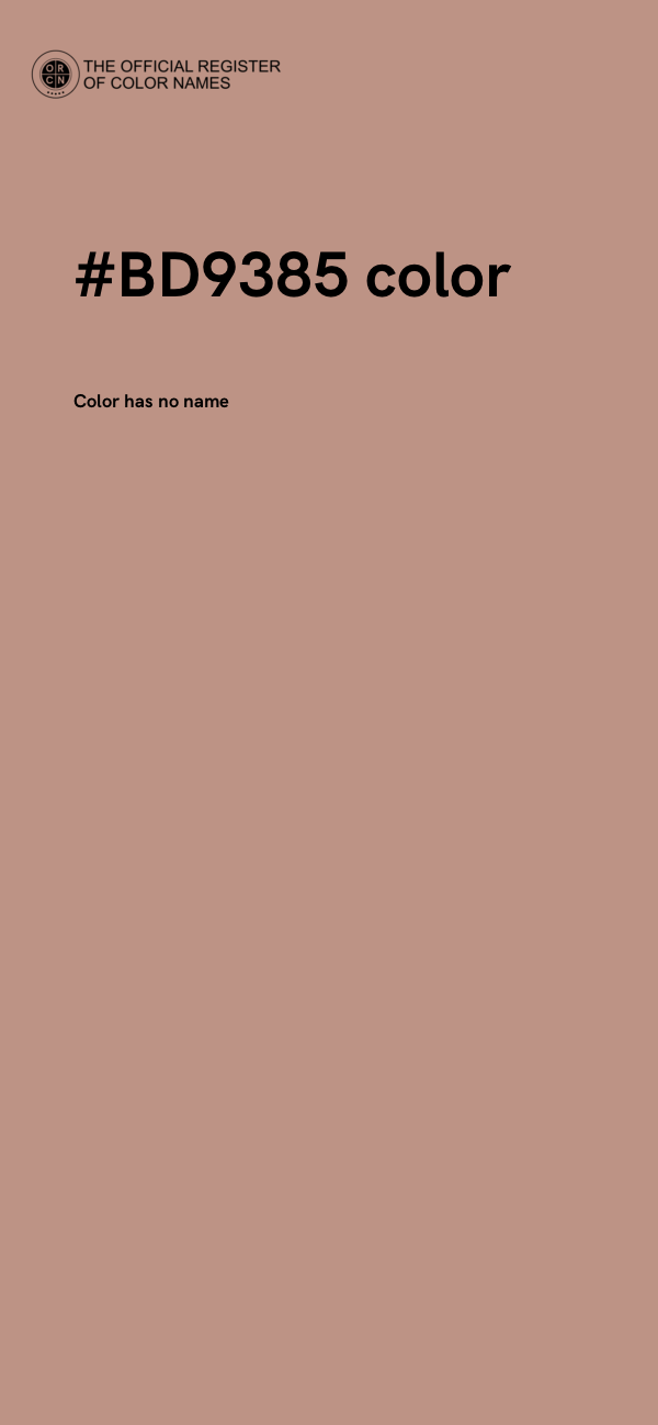 #BD9385 color image