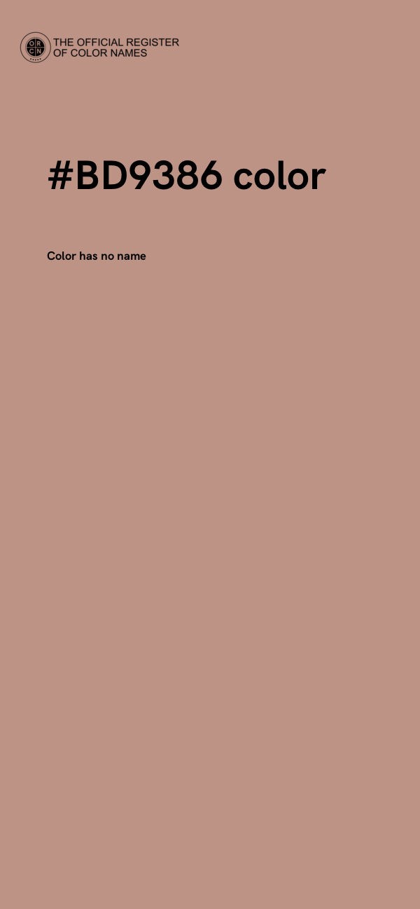 #BD9386 color image