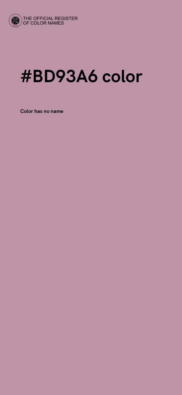 #BD93A6 color image