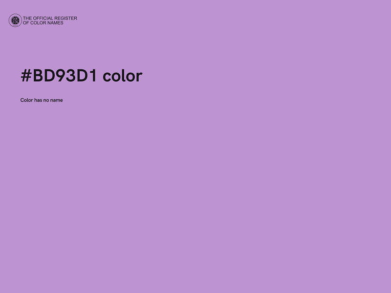 #BD93D1 color image