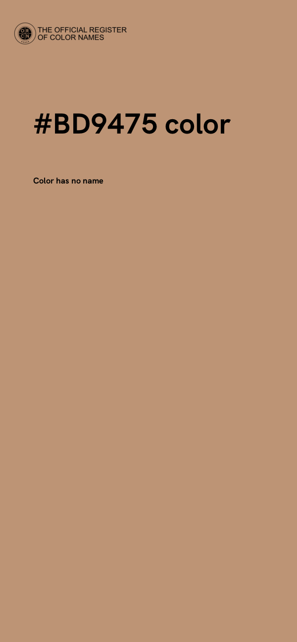#BD9475 color image