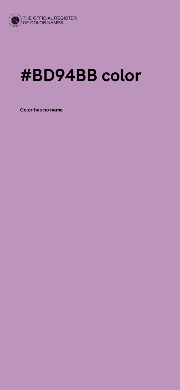 #BD94BB color image