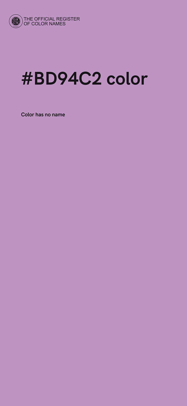 #BD94C2 color image