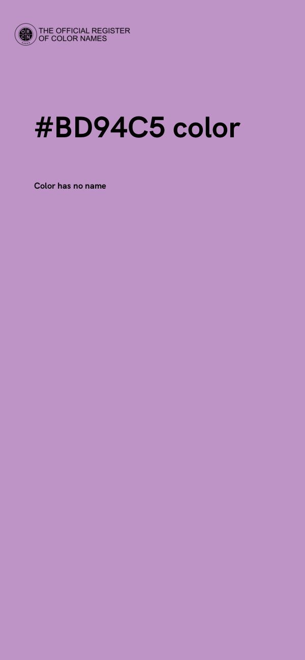 #BD94C5 color image