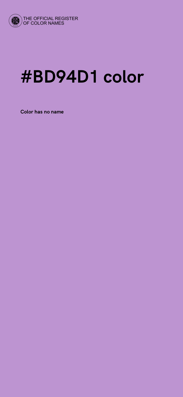 #BD94D1 color image