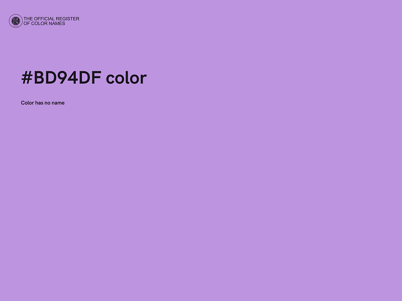#BD94DF color image