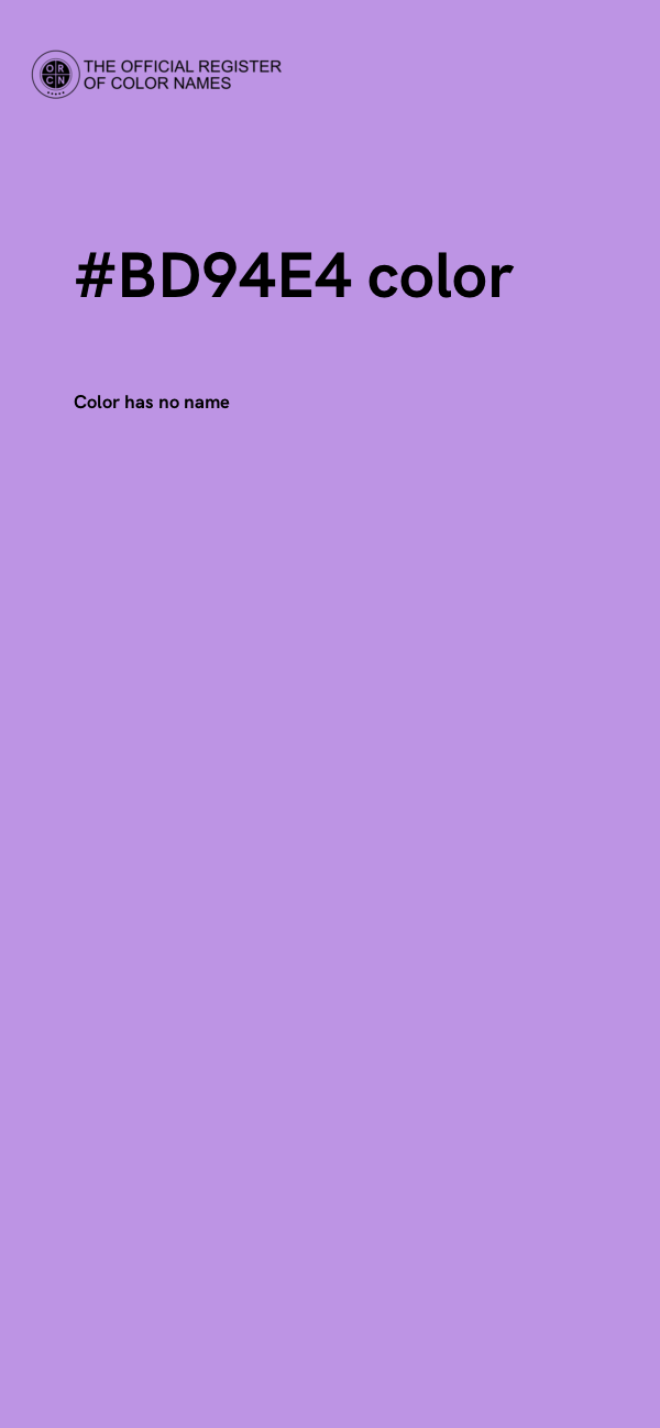 #BD94E4 color image