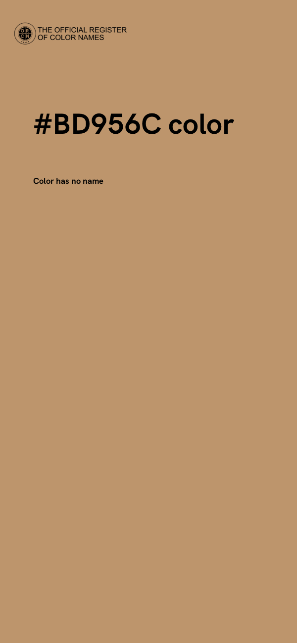 #BD956C color image