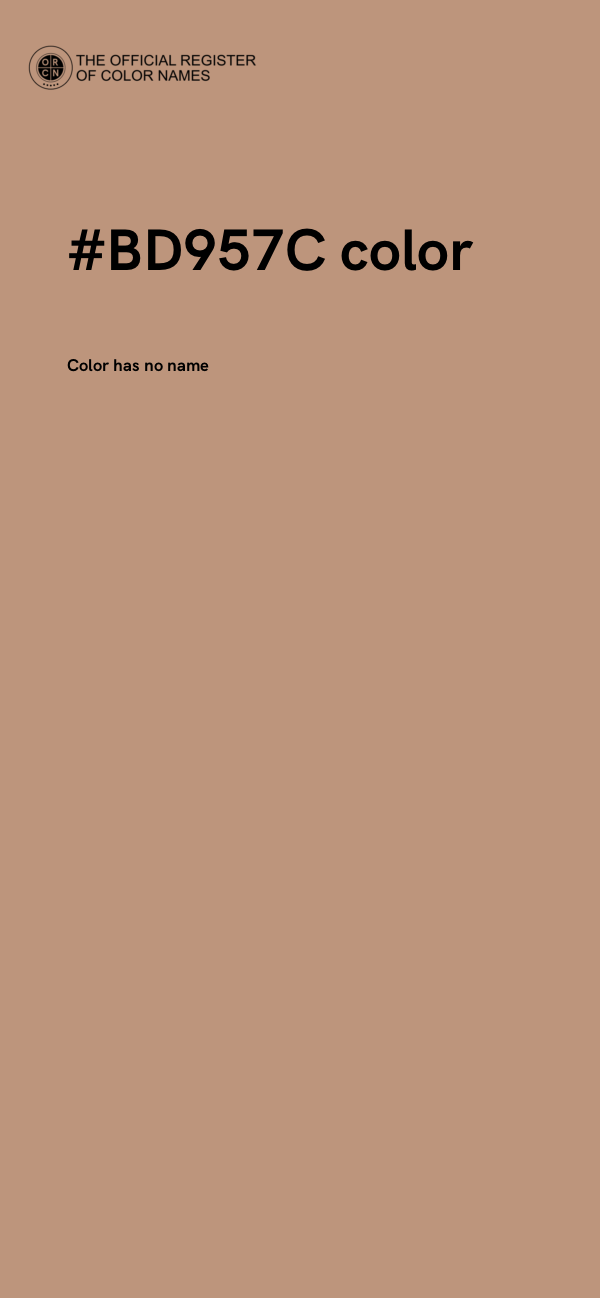 #BD957C color image