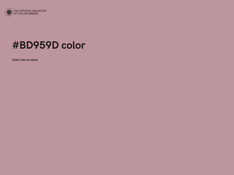 #BD959D color image