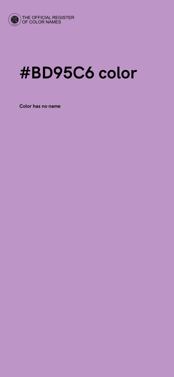 #BD95C6 color image