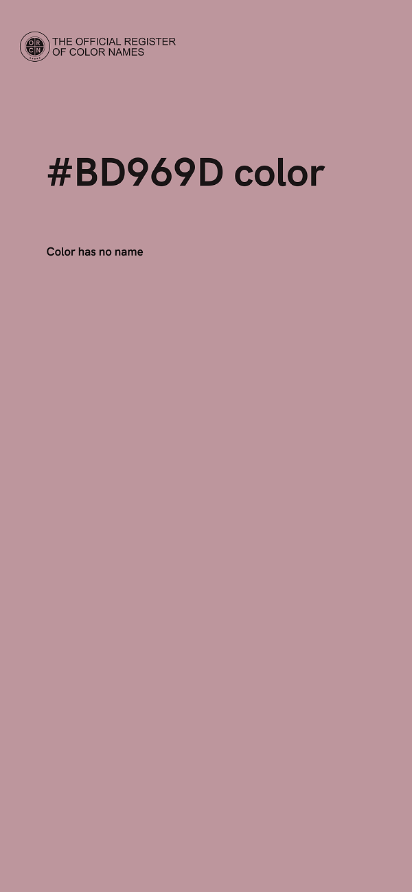 #BD969D color image