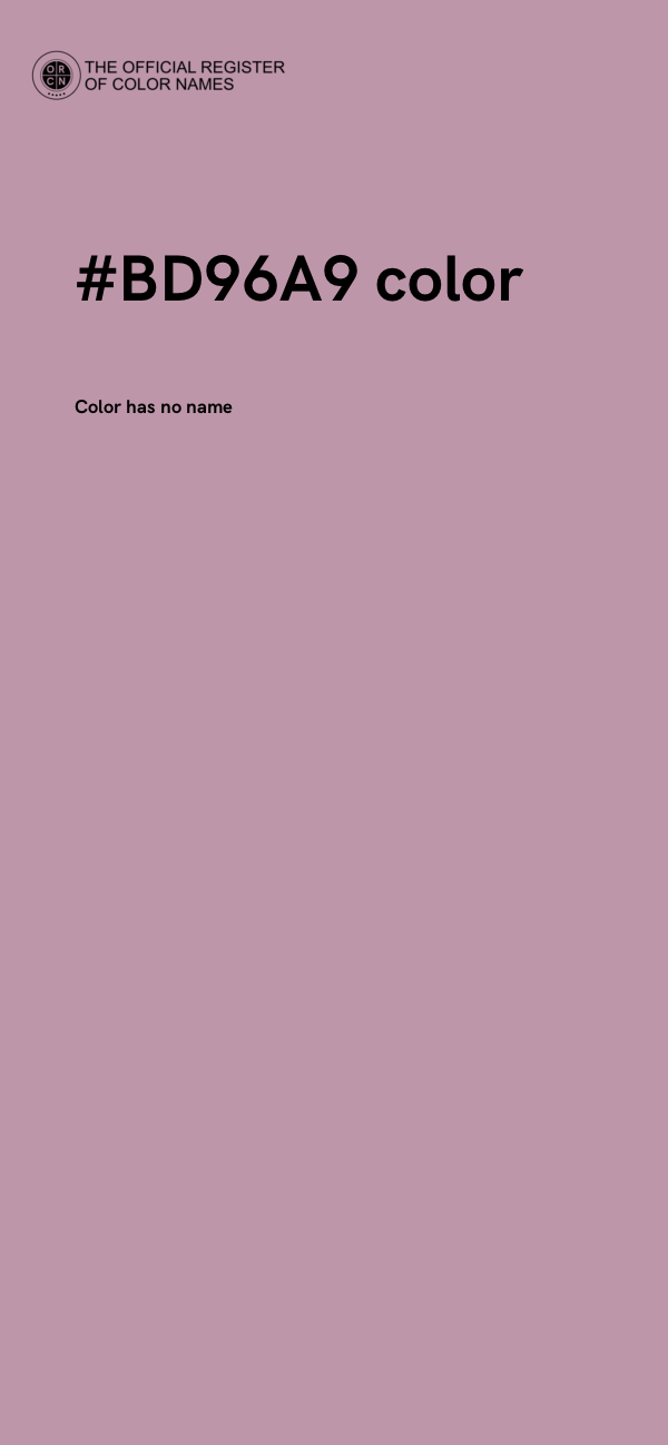 #BD96A9 color image