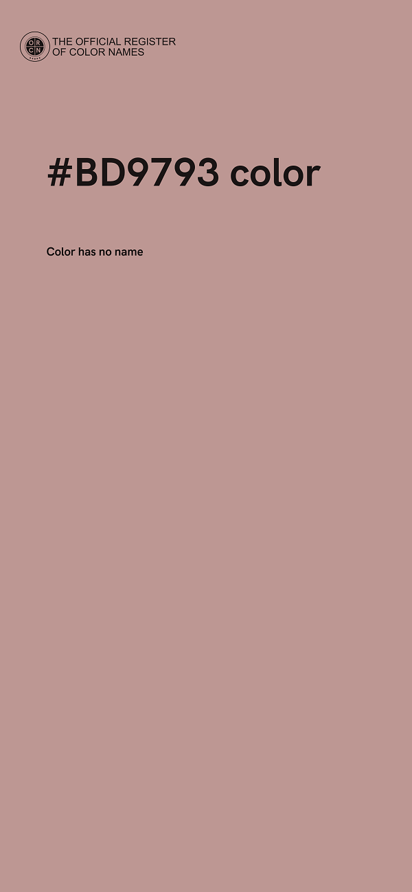 #BD9793 color image