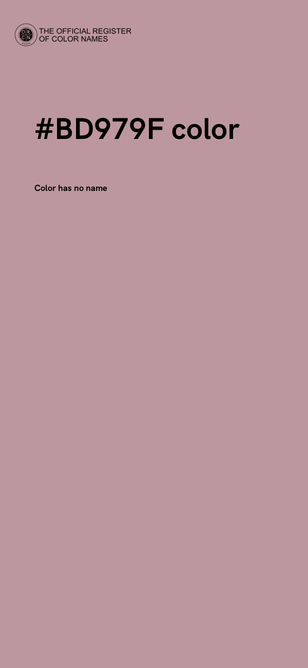 #BD979F color image