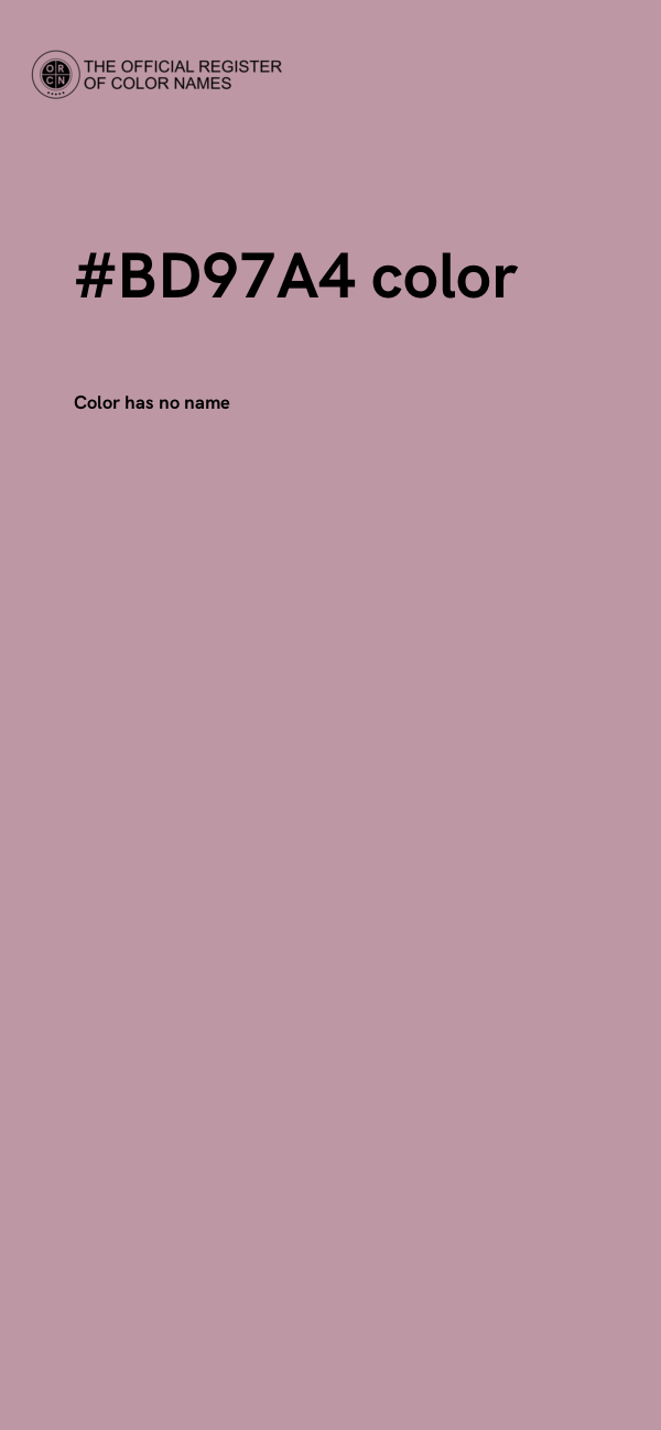 #BD97A4 color image