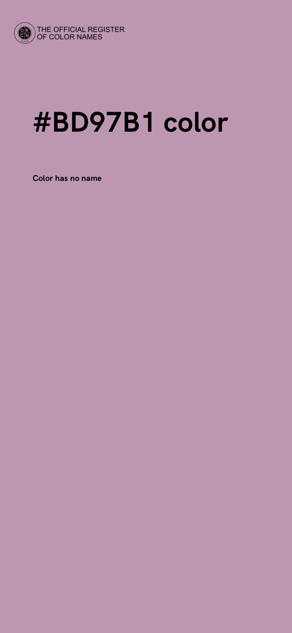 #BD97B1 color image