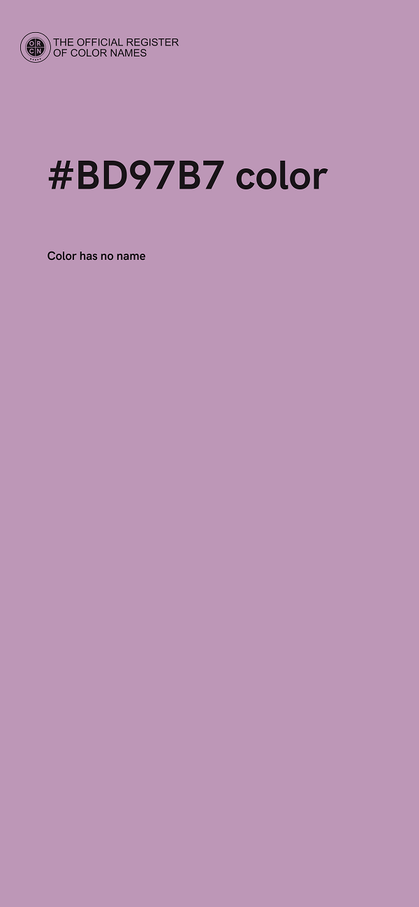 #BD97B7 color image