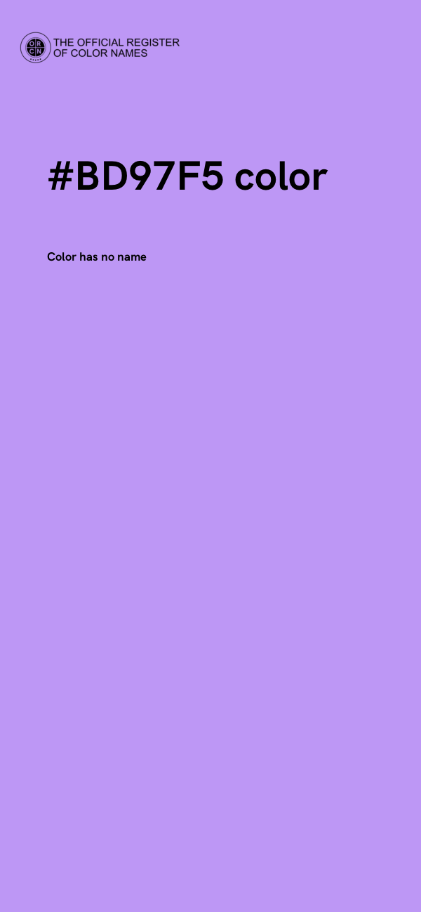 #BD97F5 color image