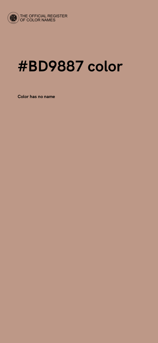 #BD9887 color image