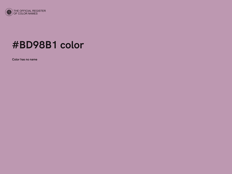 #BD98B1 color image