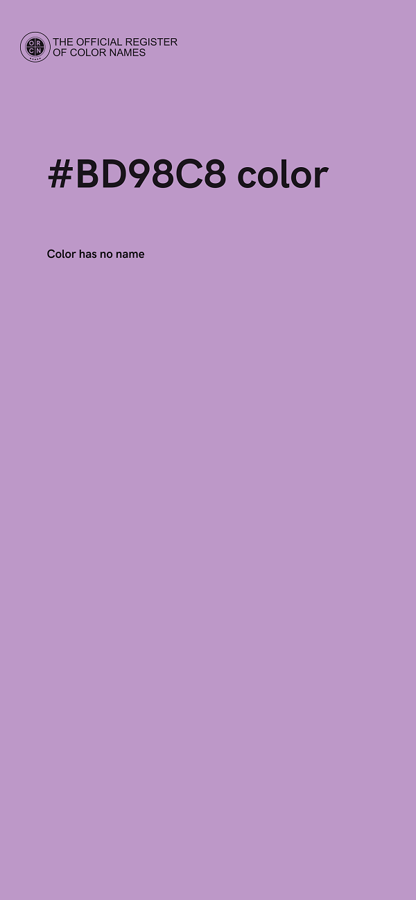 #BD98C8 color image