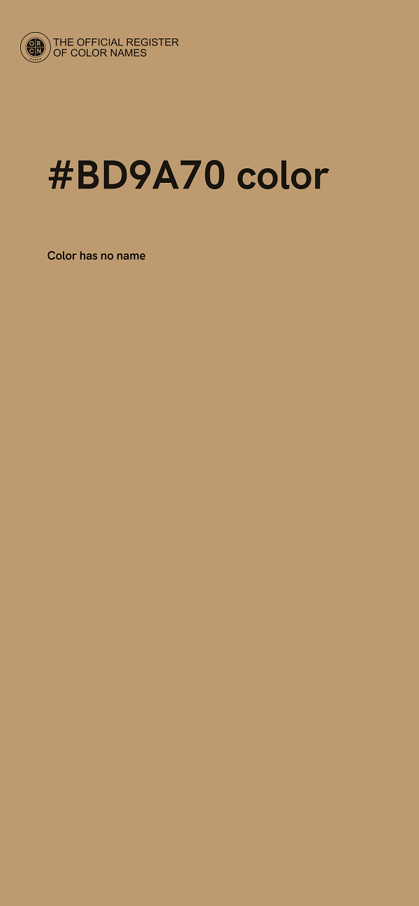 #BD9A70 color image