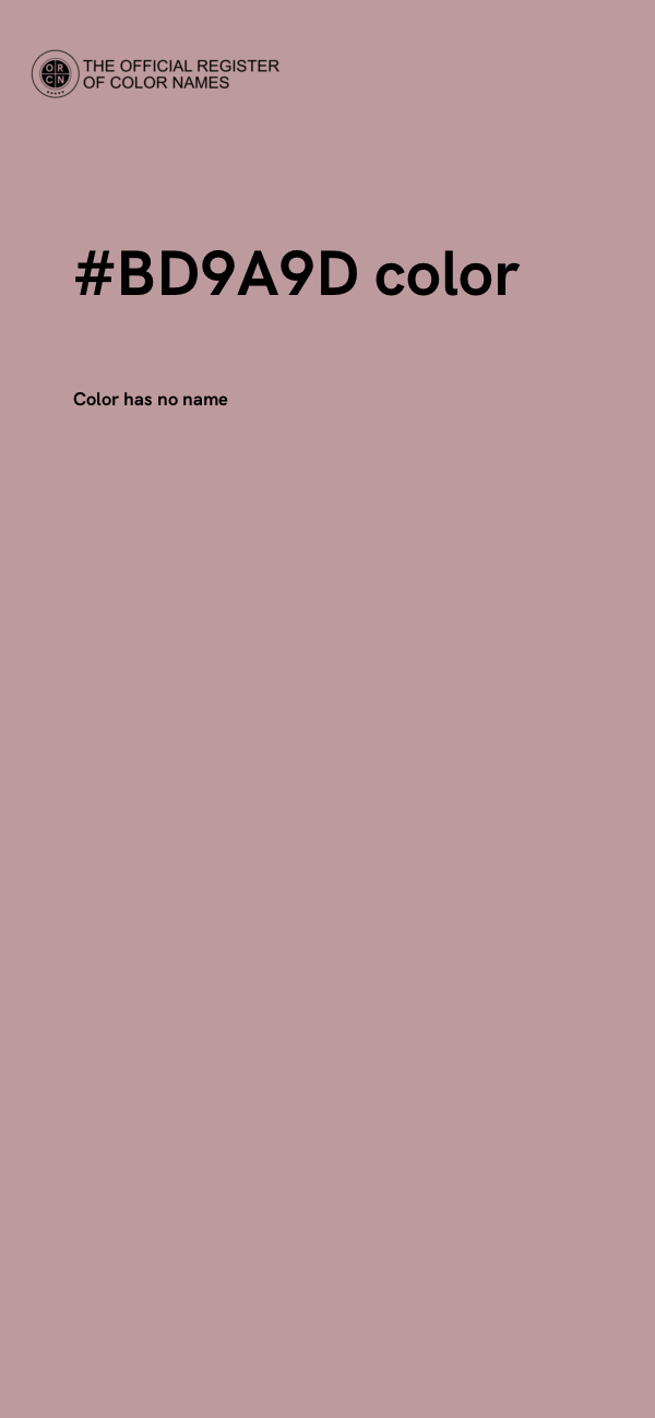 #BD9A9D color image