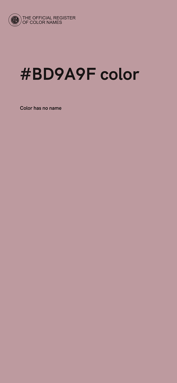 #BD9A9F color image