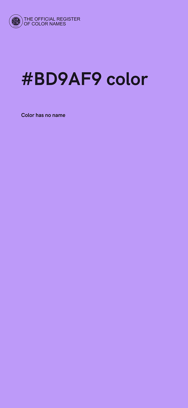 #BD9AF9 color image