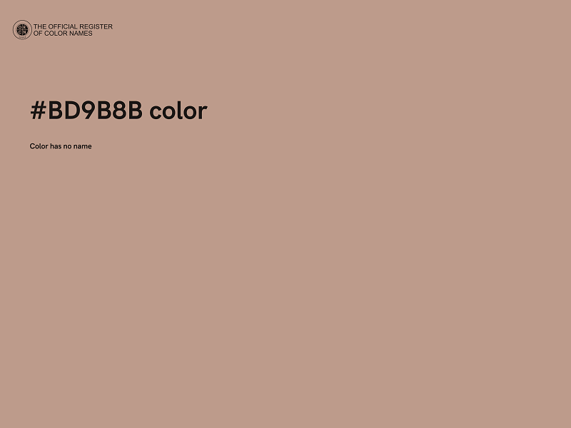 #BD9B8B color image