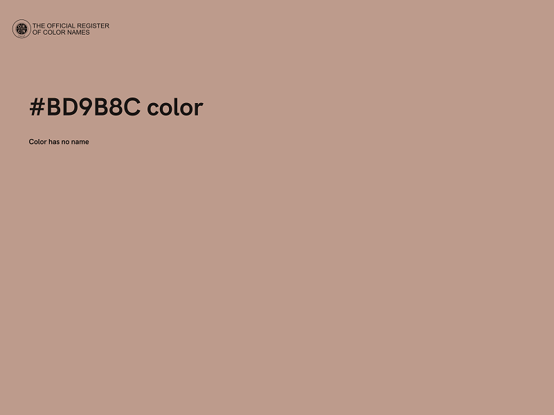 #BD9B8C color image