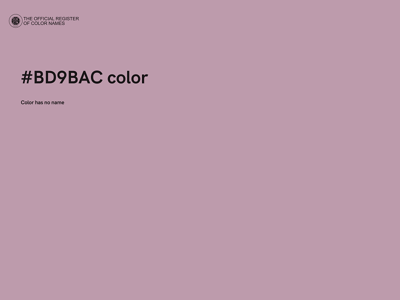 #BD9BAC color image