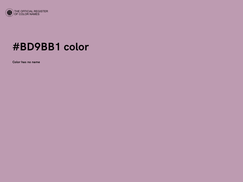 #BD9BB1 color image