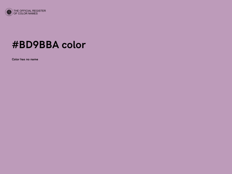 #BD9BBA color image