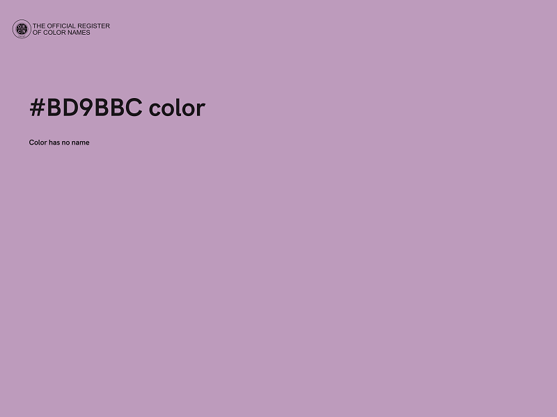 #BD9BBC color image