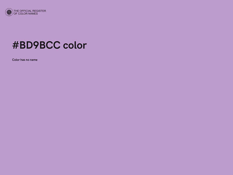 #BD9BCC color image