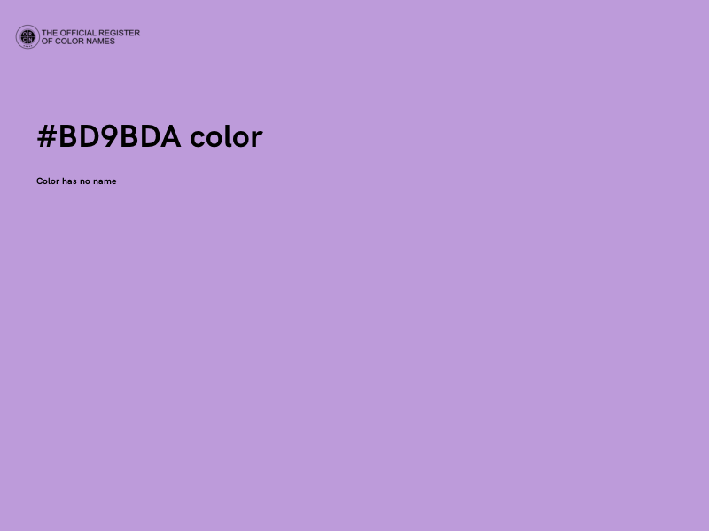 #BD9BDA color image