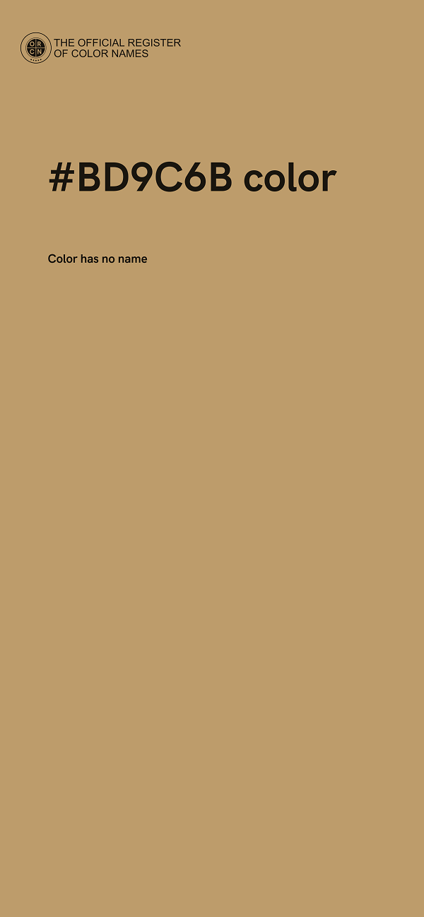 #BD9C6B color image
