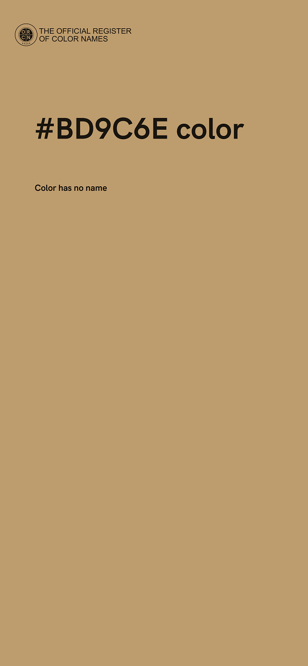 #BD9C6E color image