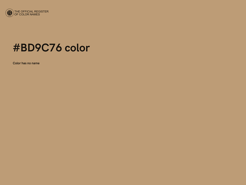 #BD9C76 color image