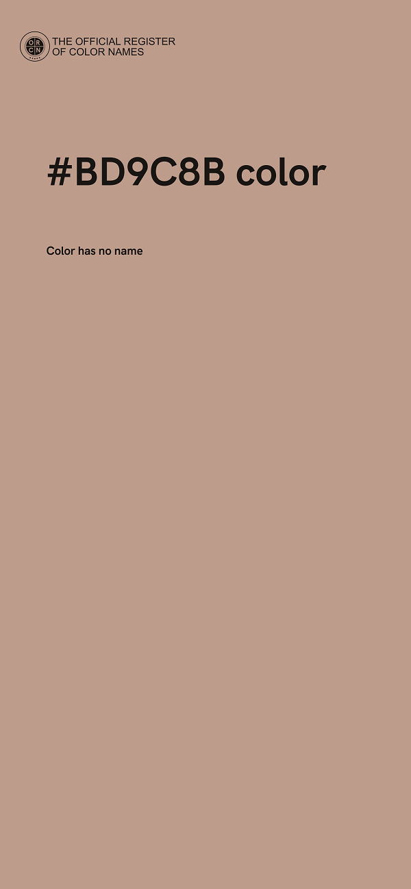 #BD9C8B color image