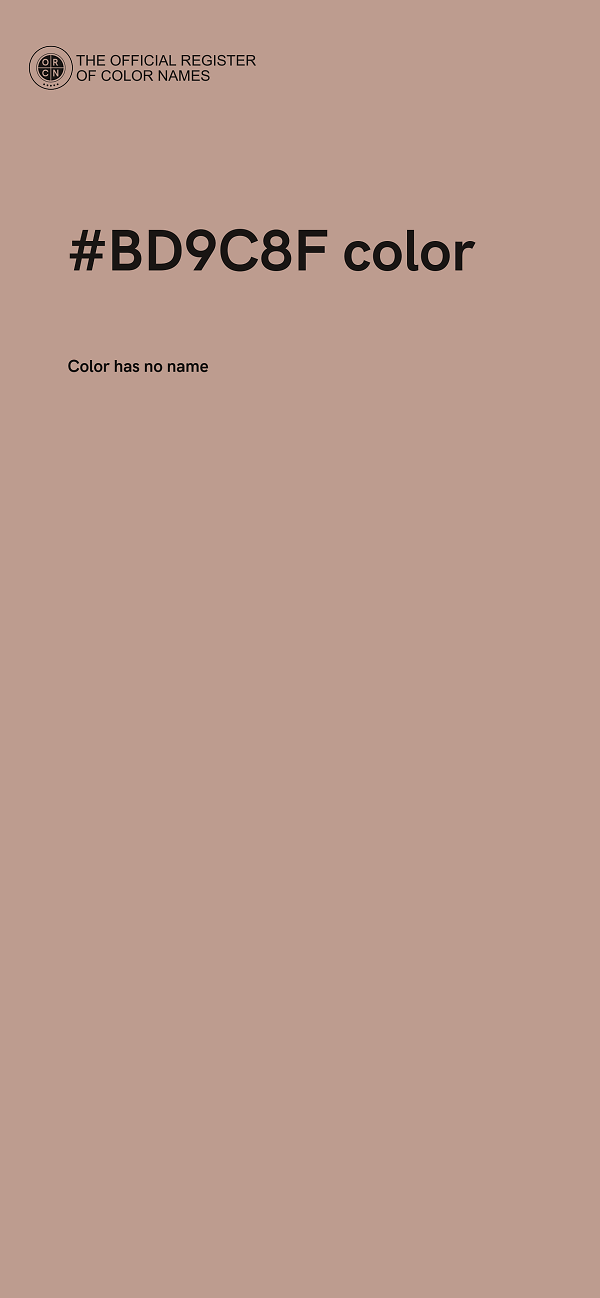 #BD9C8F color image
