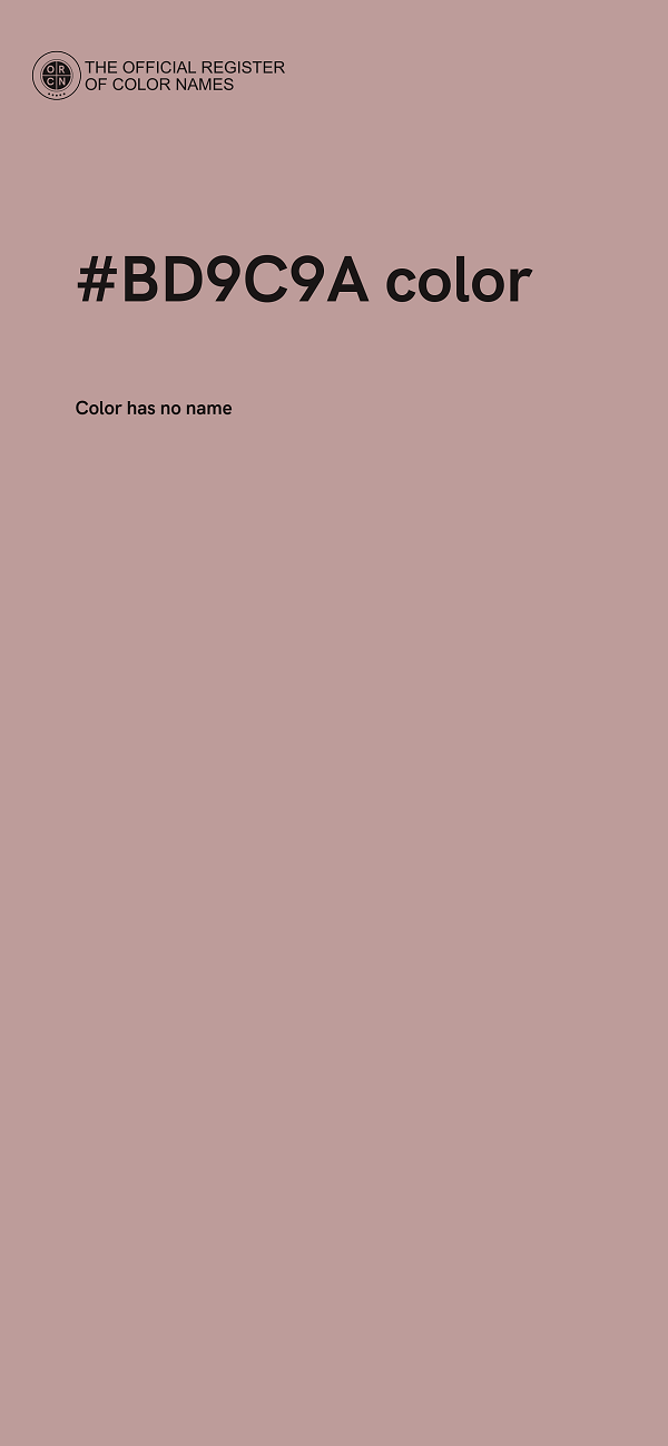 #BD9C9A color image
